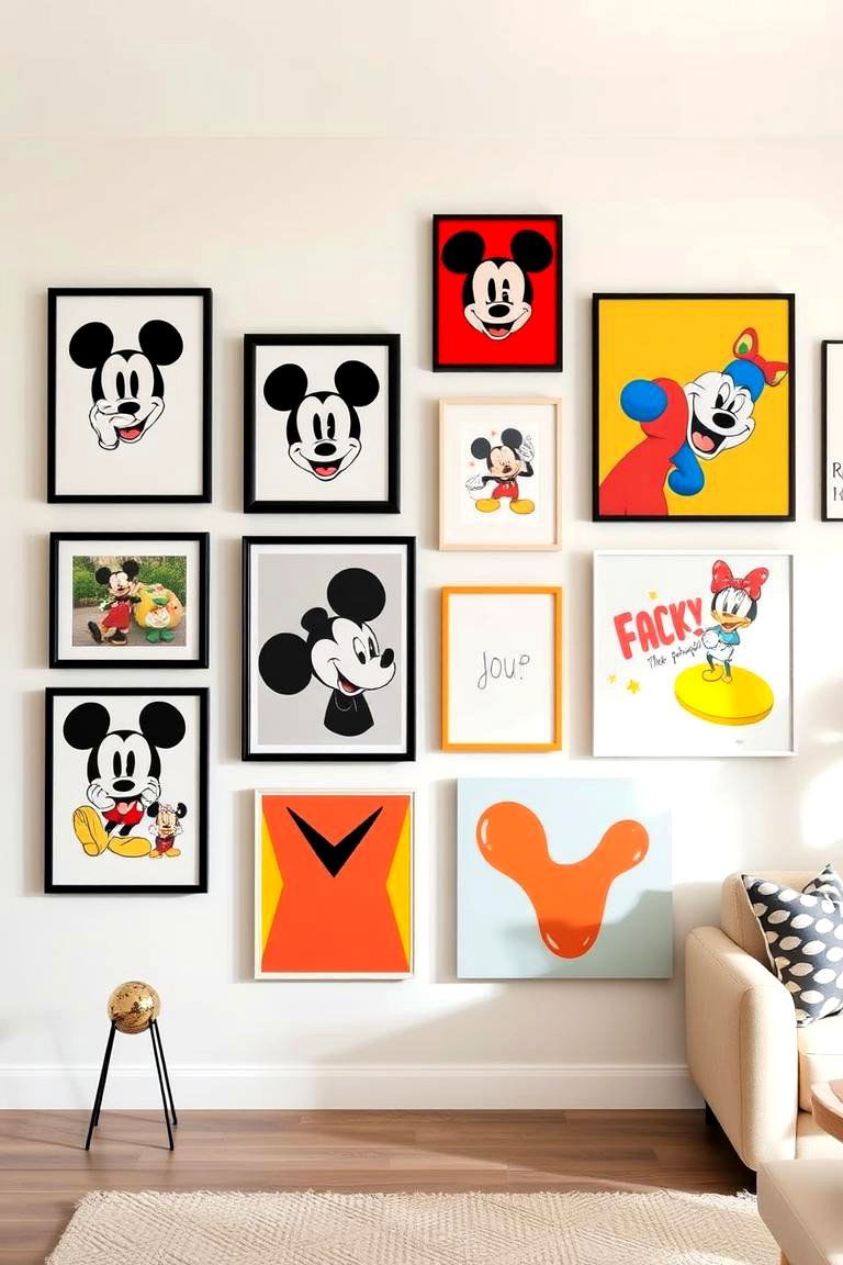 Mickey Mouse Wall Art Gallery - 24 Mickey Mouse Room Decor Ideas
