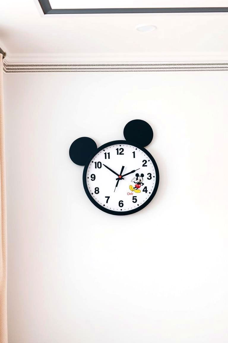 Mickey Mouse Wall Clock - 24 Mickey Mouse Room Decor Ideas