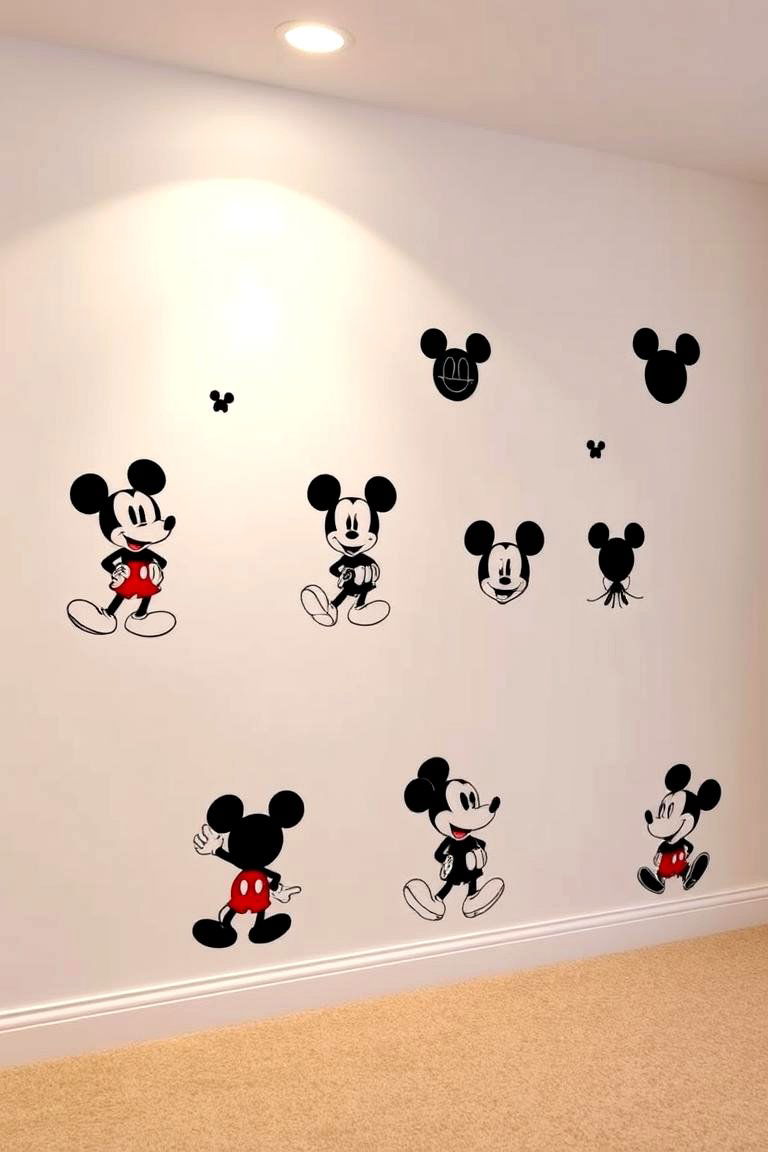 Mickey Mouse Wall Decals - 24 Mickey Mouse Room Decor Ideas