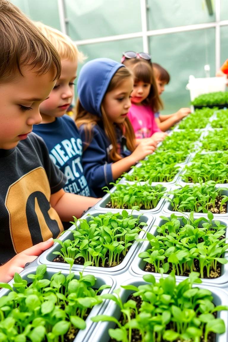 Microgreen Experiment Garden - 24 School Garden Ideas
