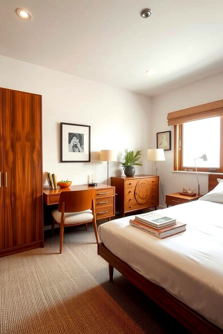 Mid Century Modern Appeal - 24 Twin Bedroom Ideas