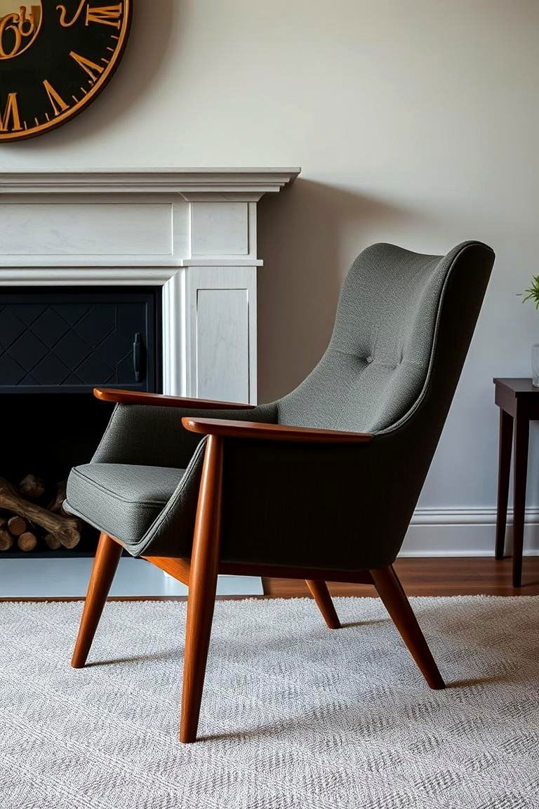 Mid Century Modern Chair - 24 Chairs in Front of Fireplace Ideas