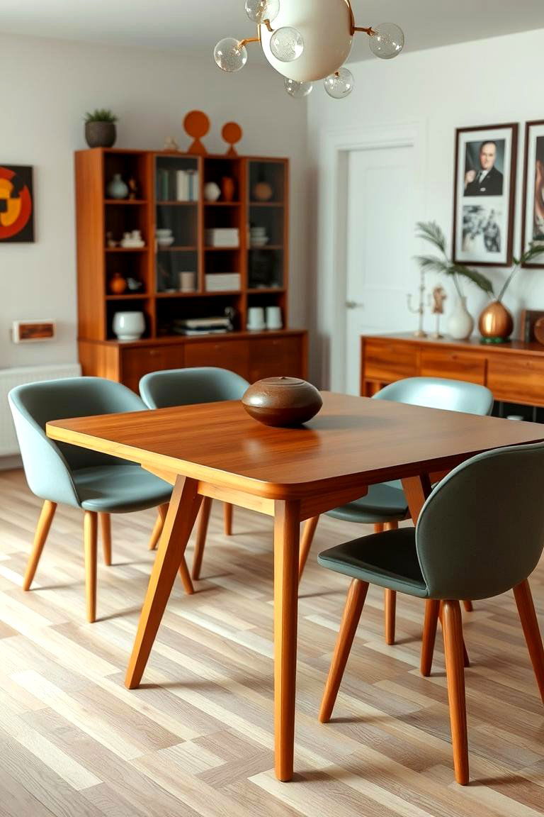 Mid Century Modern Dining Table - 24 Table Design Ideas