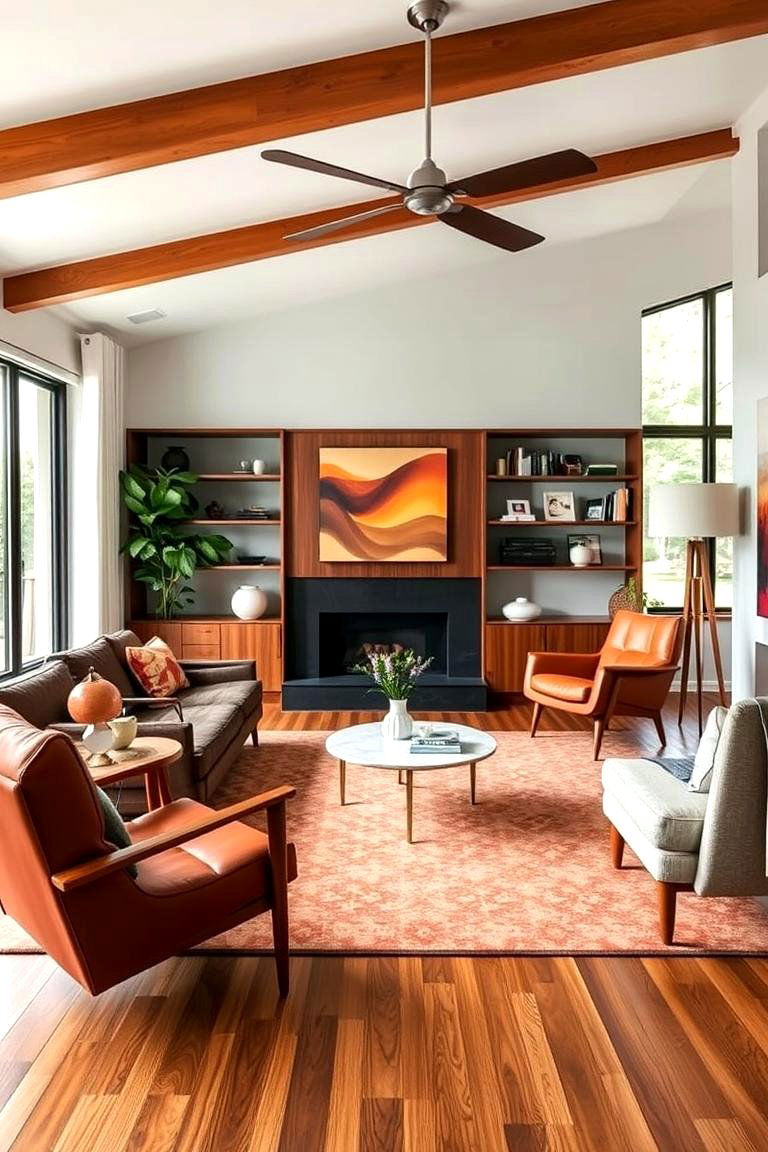 Mid Century Modern Flair for Retro Charm - 24 Luxury Living Room Ideas
