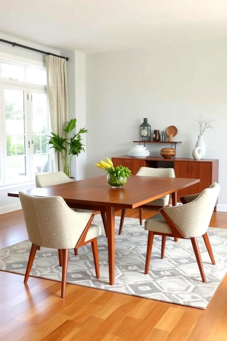 Mid Century Modern Flair - 24 Modern Dining Room Ideas