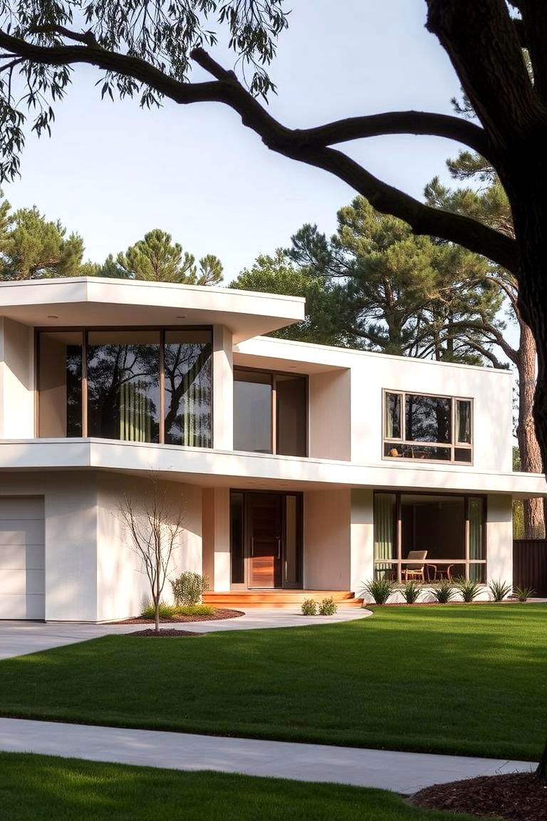 Mid Century Modern Influence - 27 1980s House Exterior Ideas