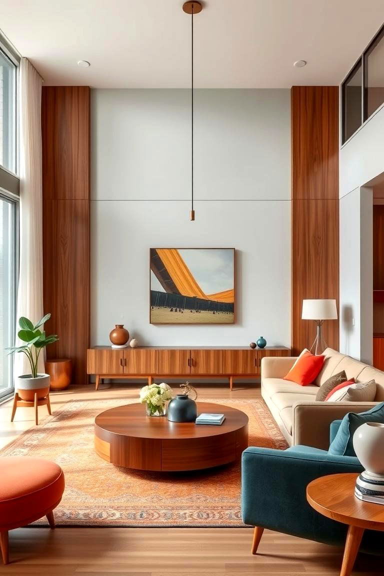 Mid Century Modern Living Room - 24 Room Decorating Ideas