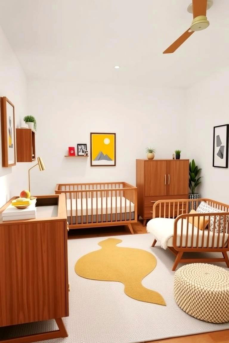 Mid Century Modern Nursery - 24 Baby Girl Nursery Ideas