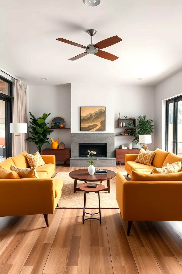 Mid Century Modern - 24 Aesthetic Living Room Ideas