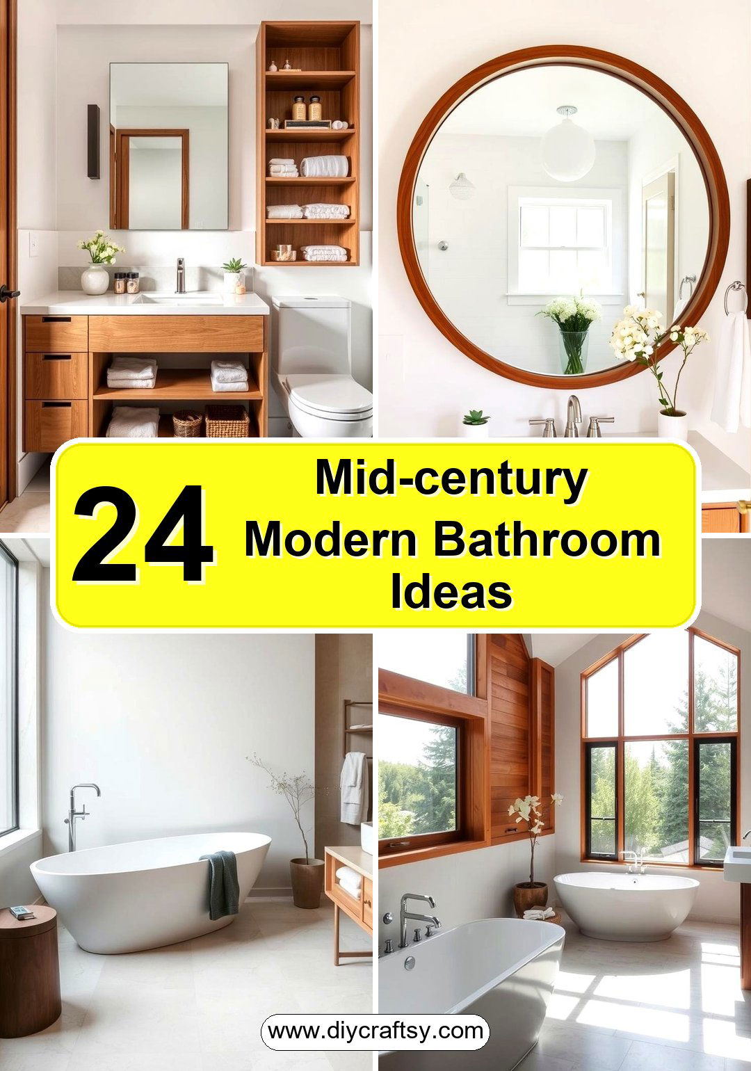 Mid-century Modern Bathroom Ideas