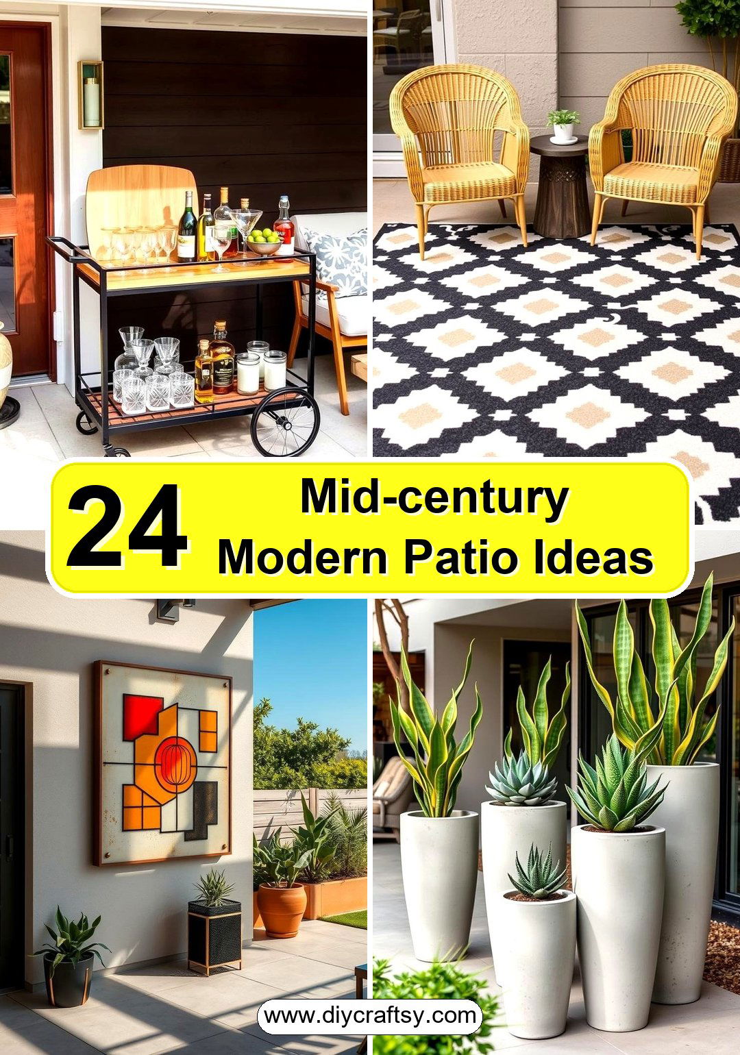 Mid-century Modern Patio Ideas