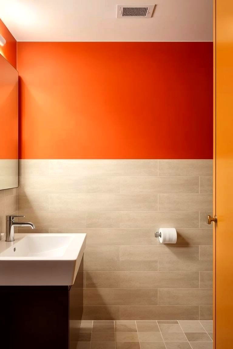 Mid century Modern Tile Walls - 24 Mid-century Modern Bathroom Ideas