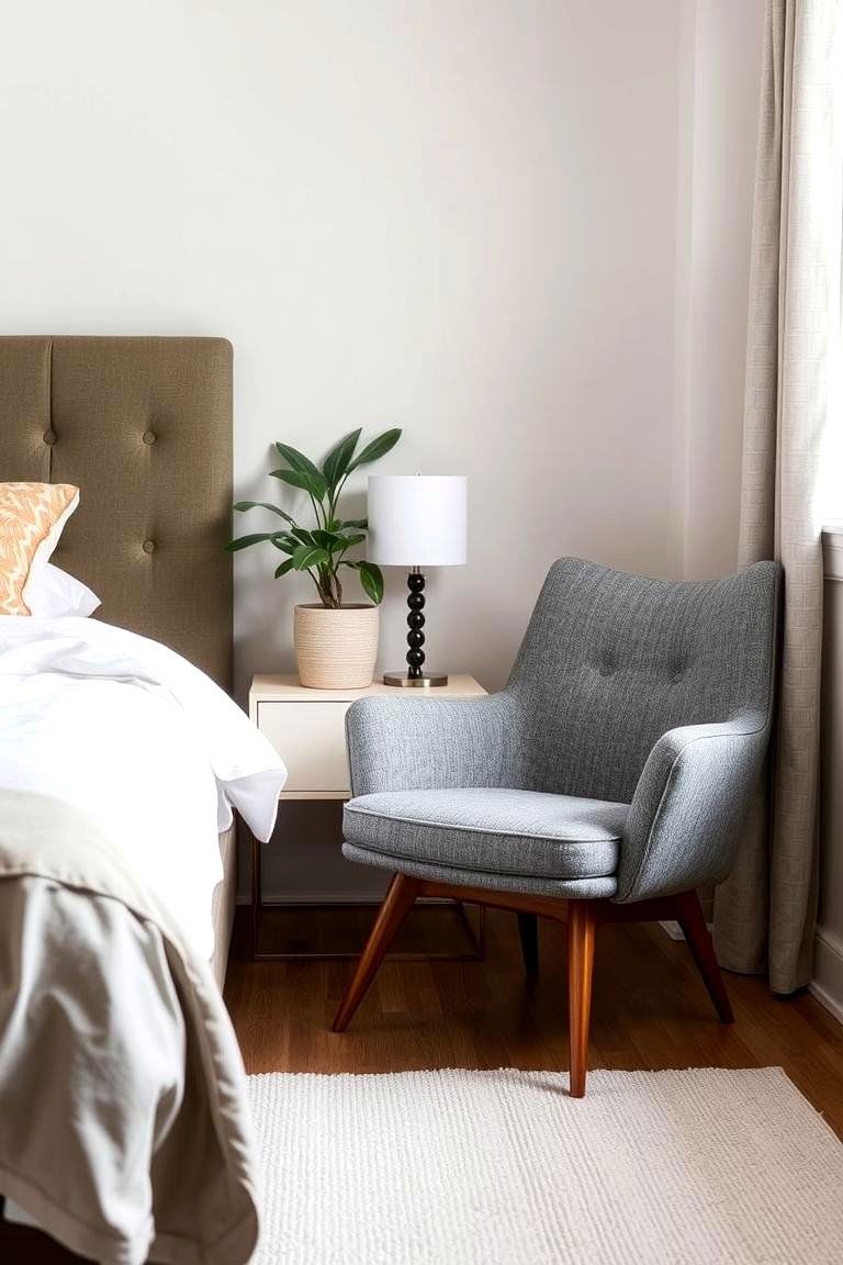 Midcentury Armchair or Lounge Chair - 24 Midcentury Modern Bedroom Decorating Ideas
