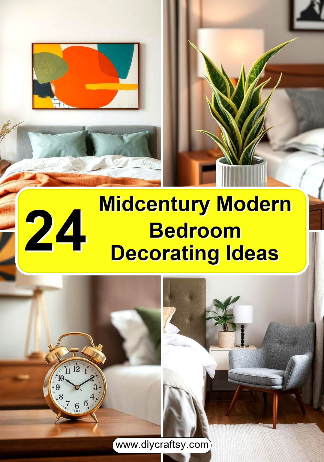 Midcentury Modern Bedroom Decorating Ideas