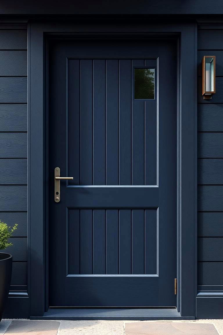 Midnight Blue Depth - 24 Cedar Front Door Colors Ideas