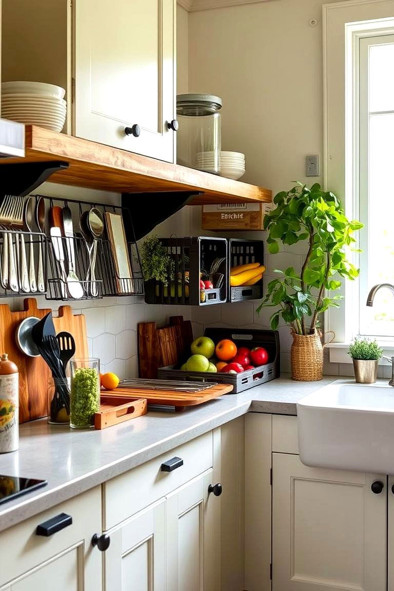Milk Crate Kitchen Organizer - 24 Milk Crate Storage Ideas