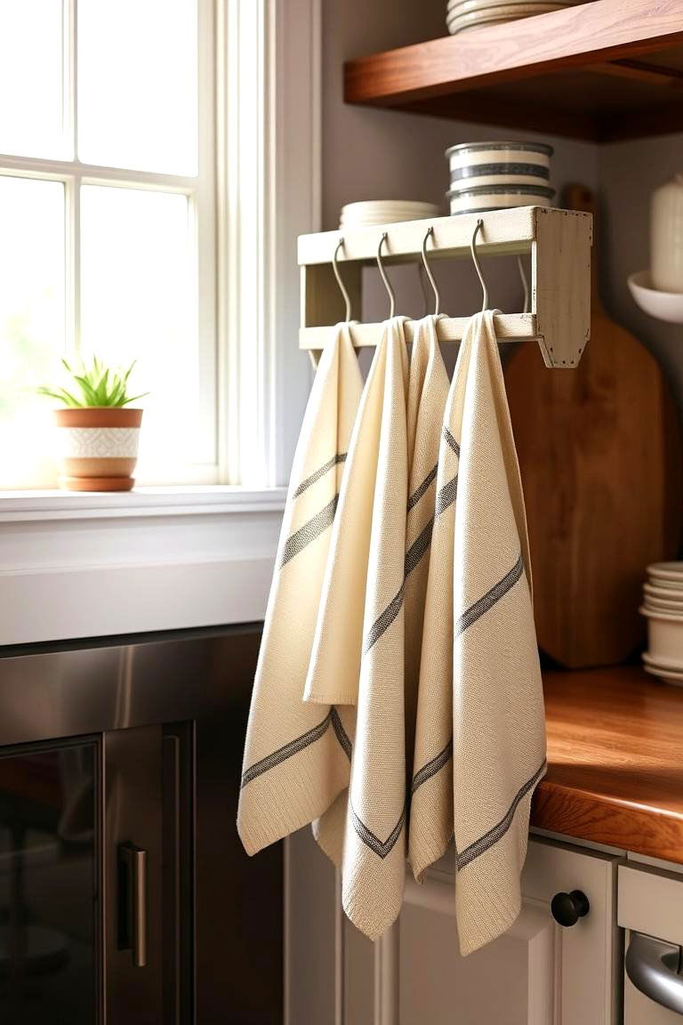 Milk Crate Kitchen Towel Holder - 24 Milk Crate Storage Ideas