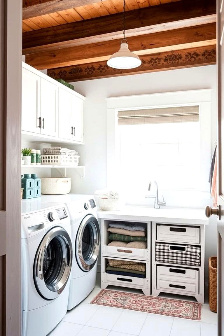 Milk Crate Laundry Organizer - 24 Milk Crate Storage Ideas