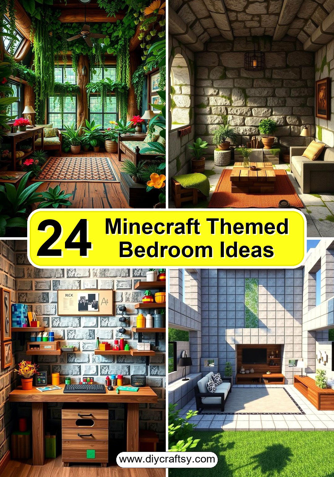 Minecraft Themed Bedroom Ideas
