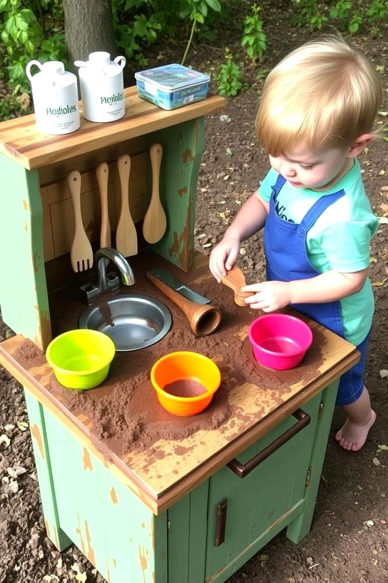Mini Mud Kitchen for Toddlers - 24 Mud Kitchen Ideas