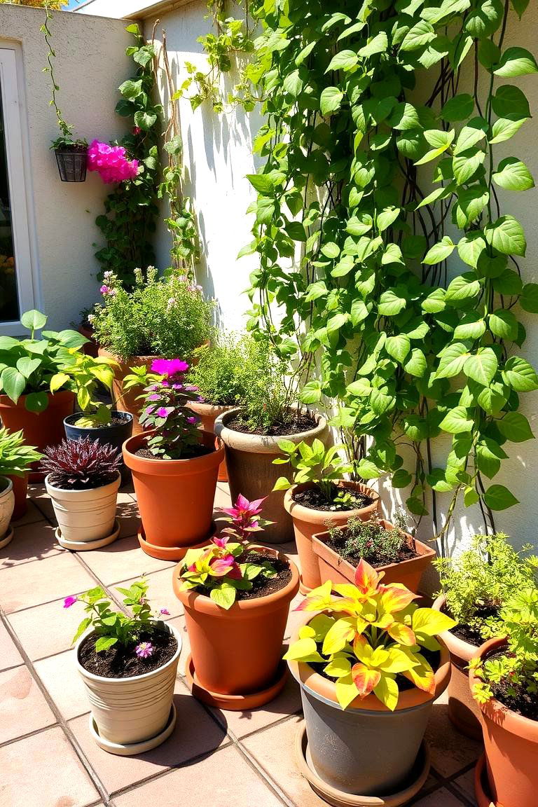 Mini Patio Garden - 24 Budget Small Garden Ideas