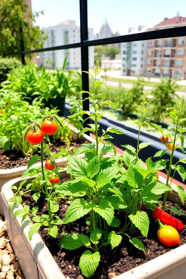 Mini Vegetable Garden - 24 Balcony Garden Ideas