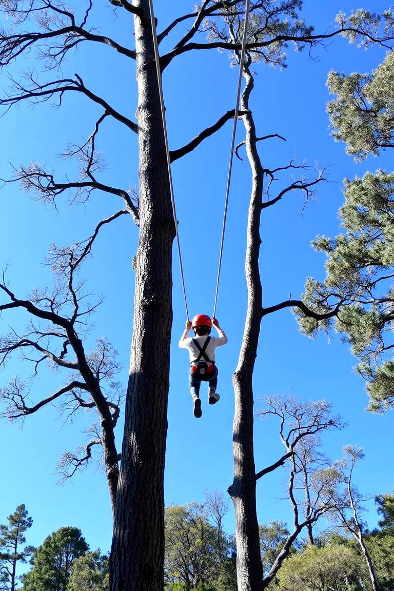 Mini Zip Line - 24 Backyard Ideas for Kids