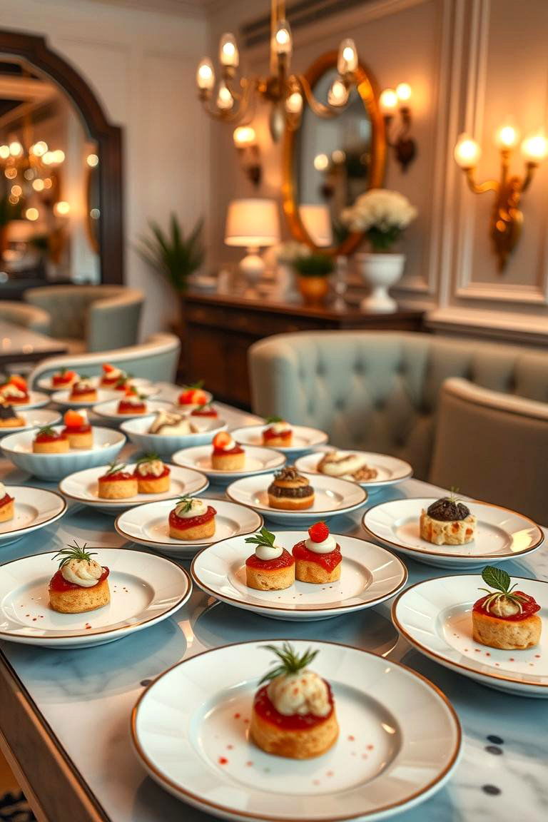 Miniature Gourmet Bites - 24 Wedding Food Ideas