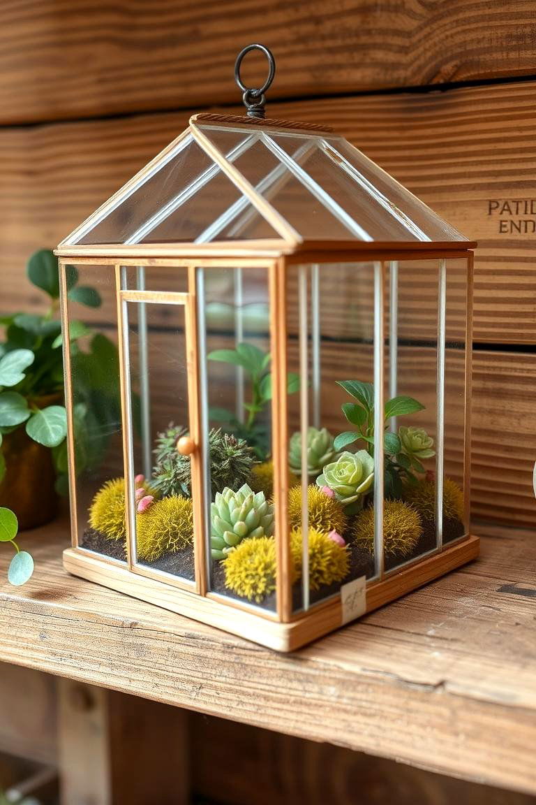 Miniature Greenhouse - 24 Fall Birthday Party Ideas