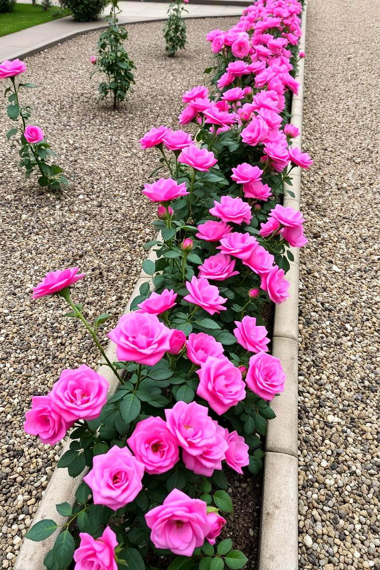 Miniature Rose Edging - 24 Rose Garden Ideas
