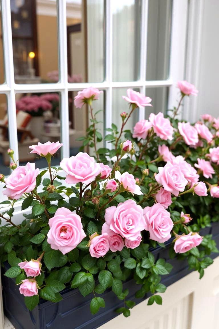 Miniature Rose Romance - 24 window box ideas