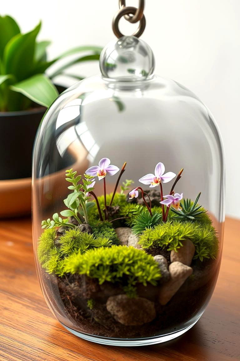 Miniature Shade Garden in a Terrarium - 24 Shade Garden Design Ideas