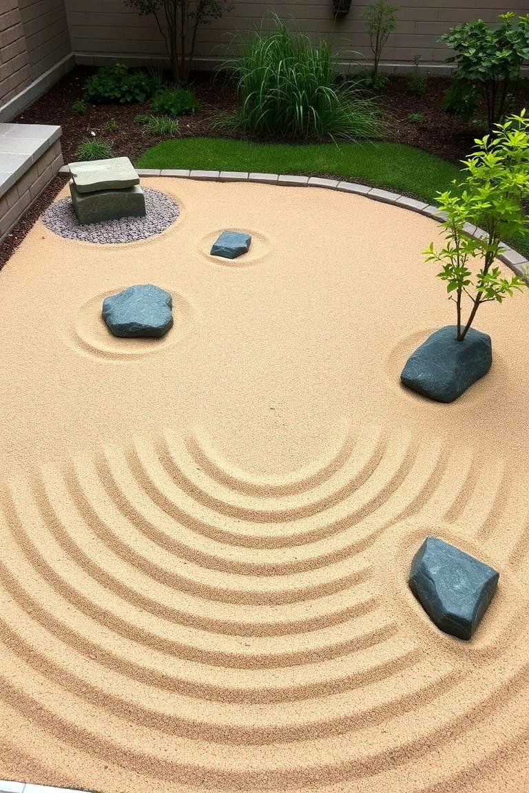 Miniature Zen Garden - 24 Small Front Yard Landscaping Ideas