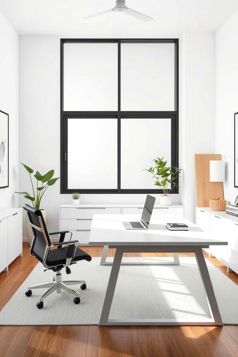 Minimalist Aesthetic Office - 24 Budget Home Office Ideas