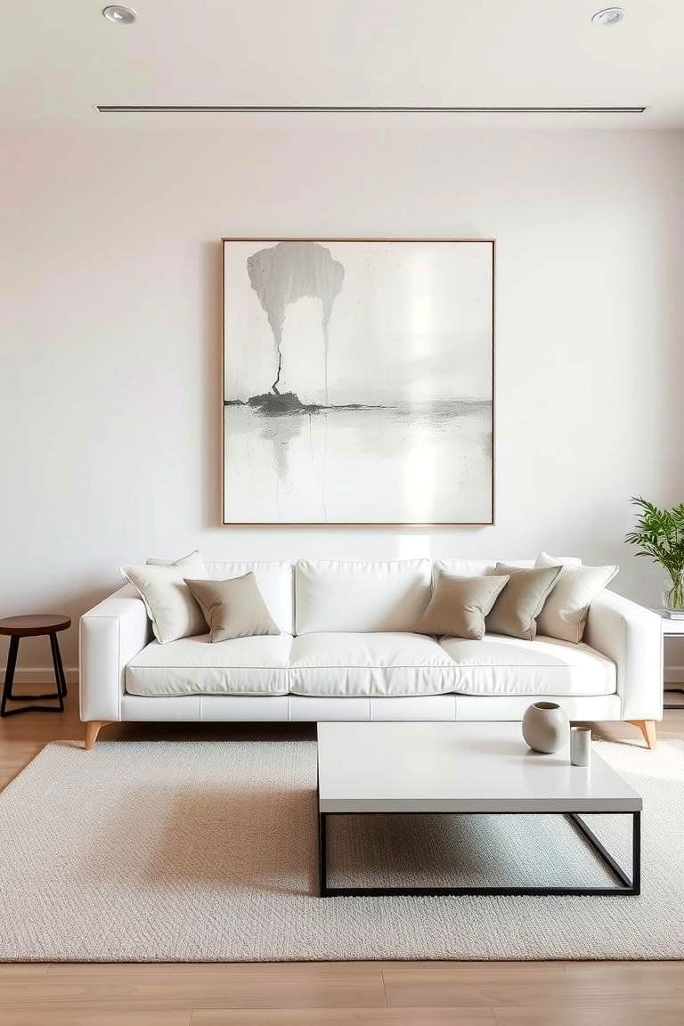 Minimalist Art Pieces as Statement Decor - 24 Minimalist Living Room Ideas