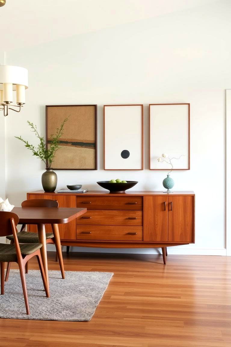 Minimalist Art Pieces - 24 Mid-century Modern Dining Rooms