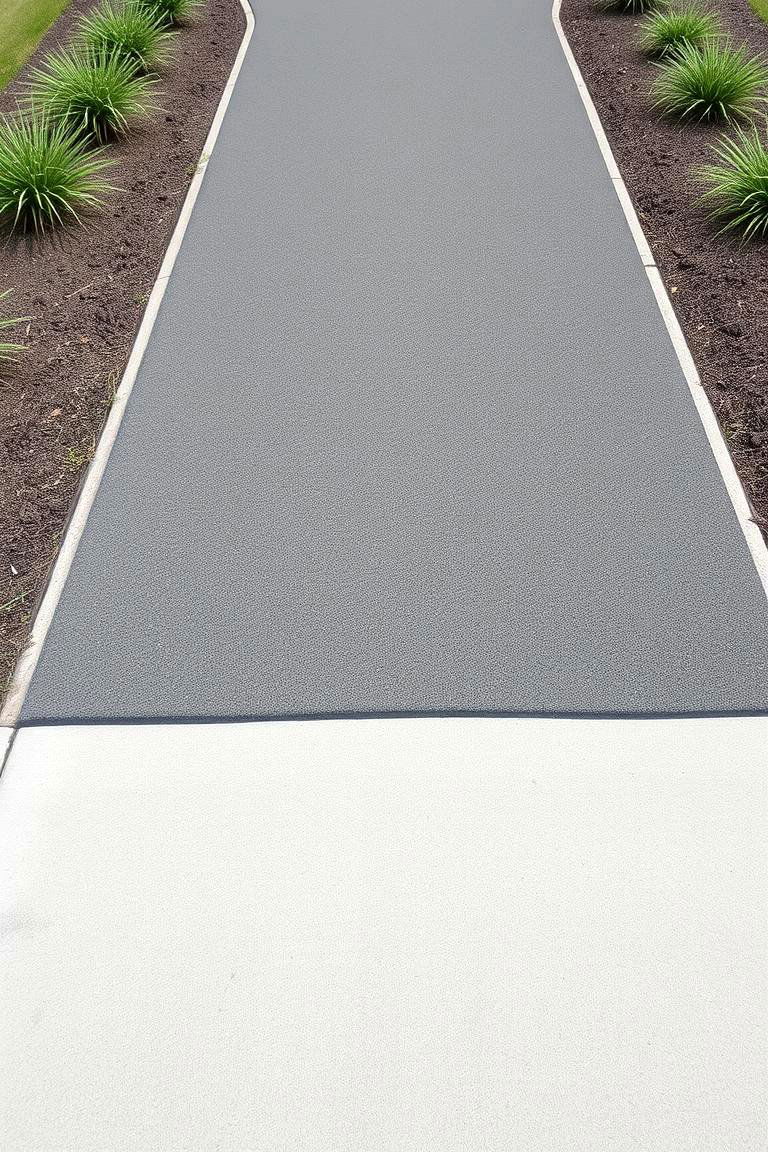 Minimalist Asphalt Walkway - 24 Asphalt Walkway Ideas