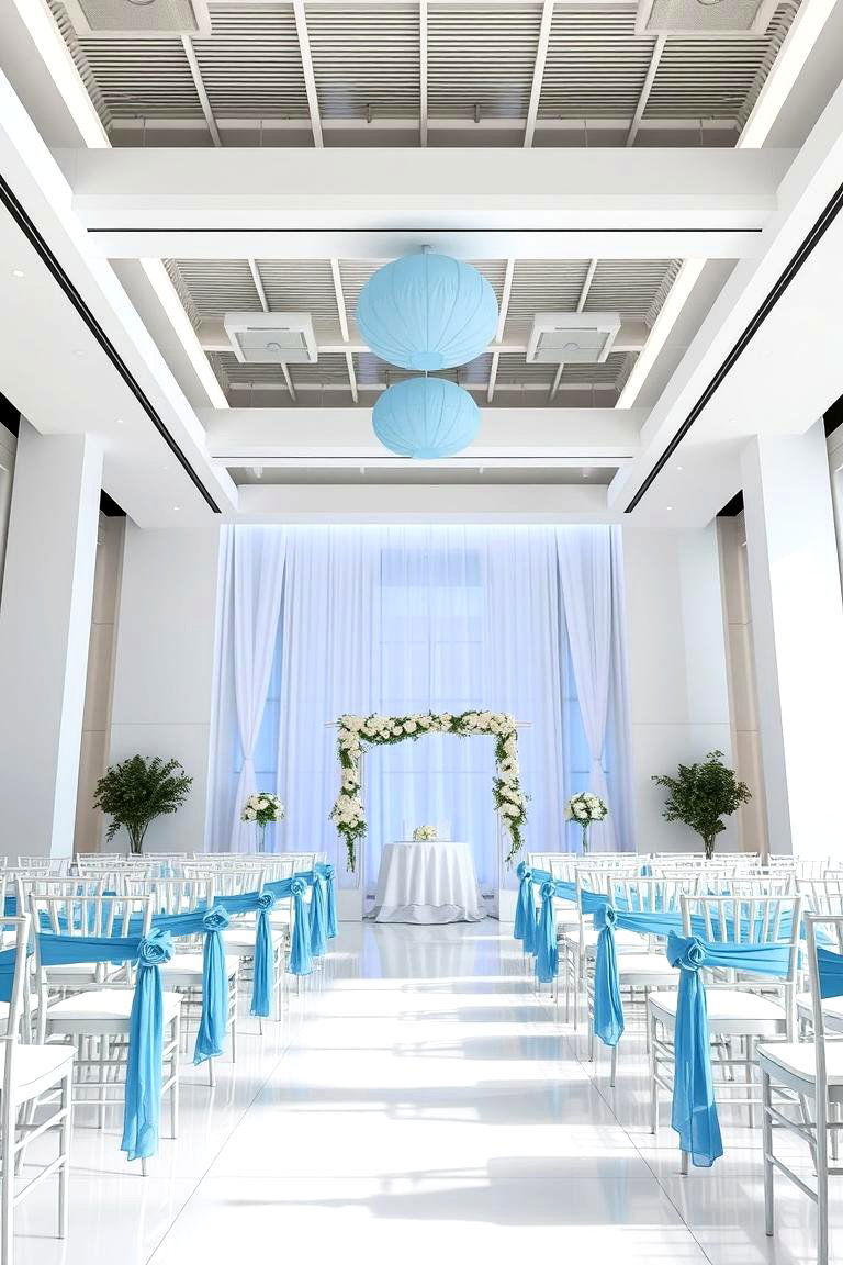 Minimalist Blue Chic - 24 Blue Wedding Theme Ideas