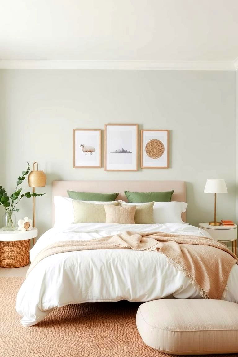Minimalist Boho Elegance - 24 Green Boho Bedroom Ideas