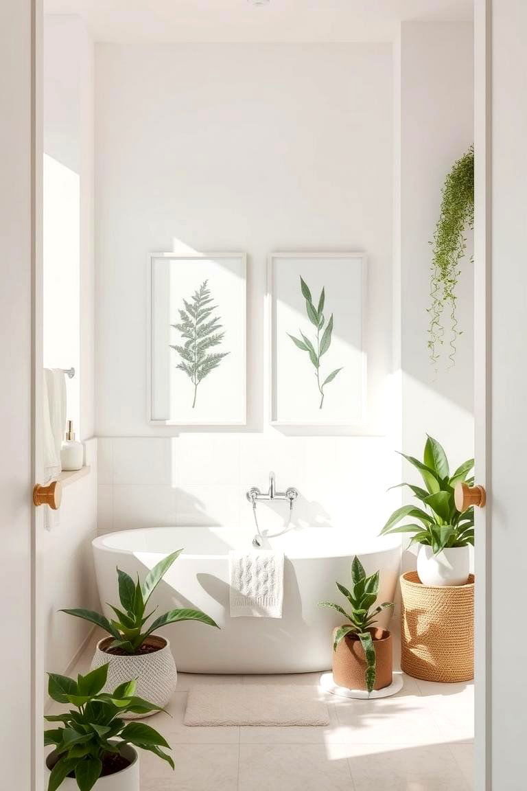 Minimalist Botanical Design - 24 Greenhouse Bathroom Ideas