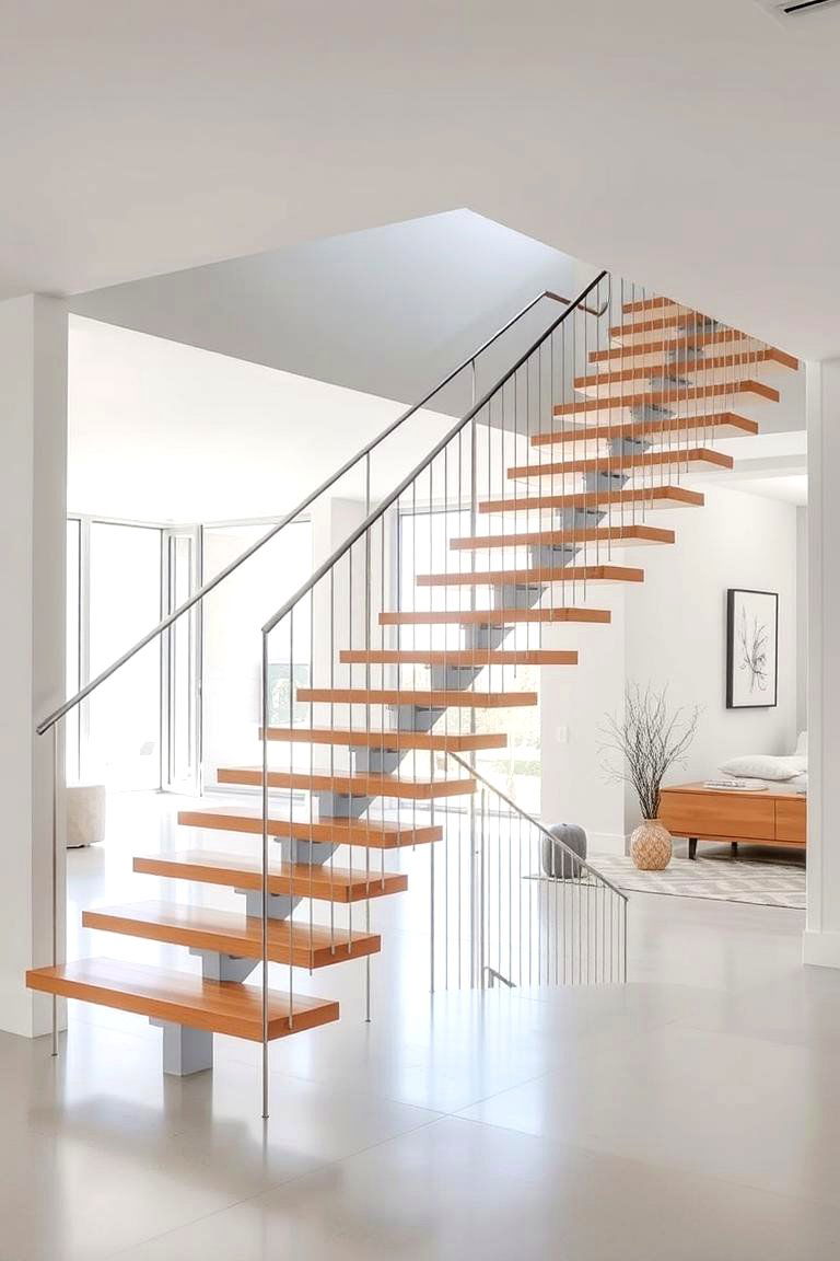 Minimalist Cantilever Staircase - 24 Modern Staircases