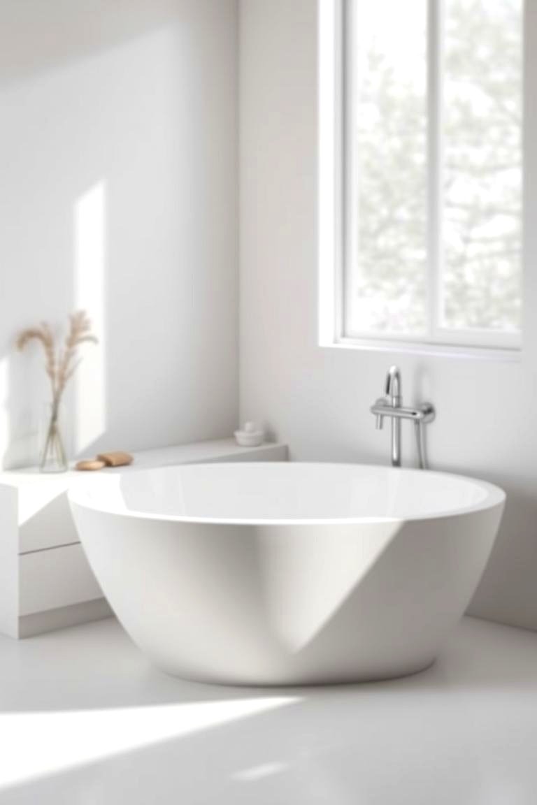 Minimalist Clean Line Tub - 24 Drop in Tub Ideas