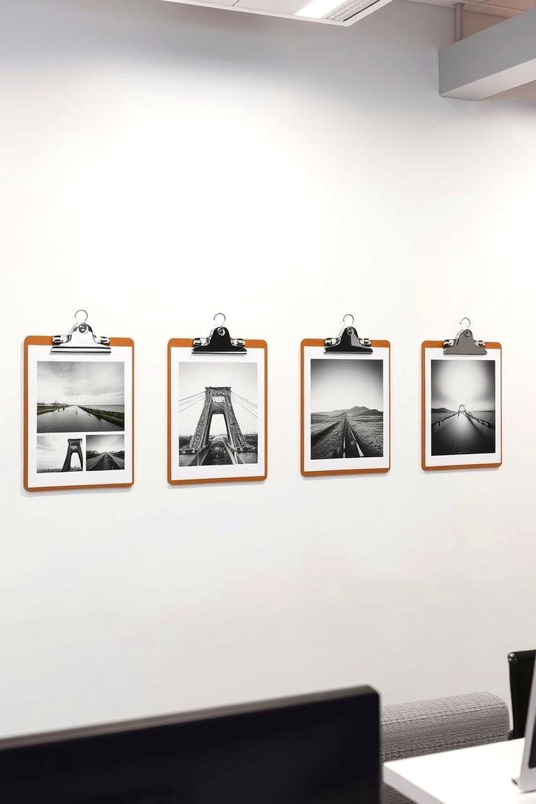 Minimalist Clipboard Display - 24 Photo Display Ideas