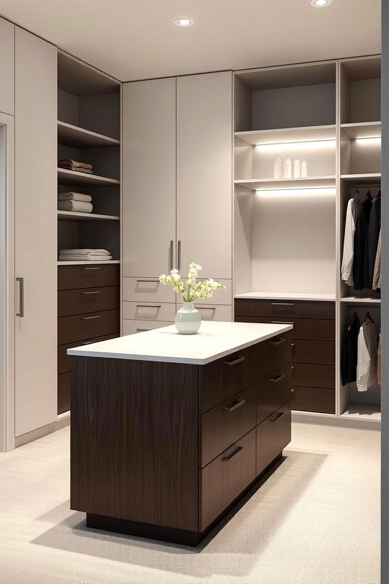 Minimalist Closet Island - 24 Closet Island Ideas