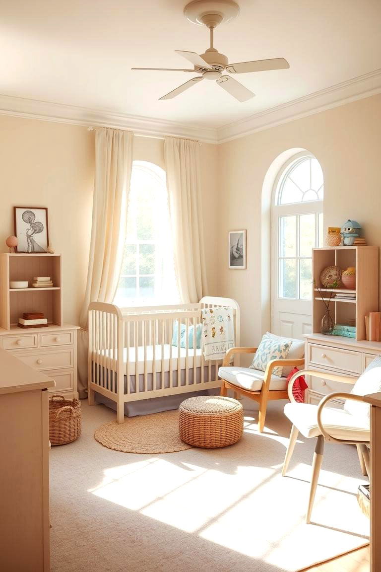 Minimalist Color Palette - 24 Mid-century Modern Nursery Ideas