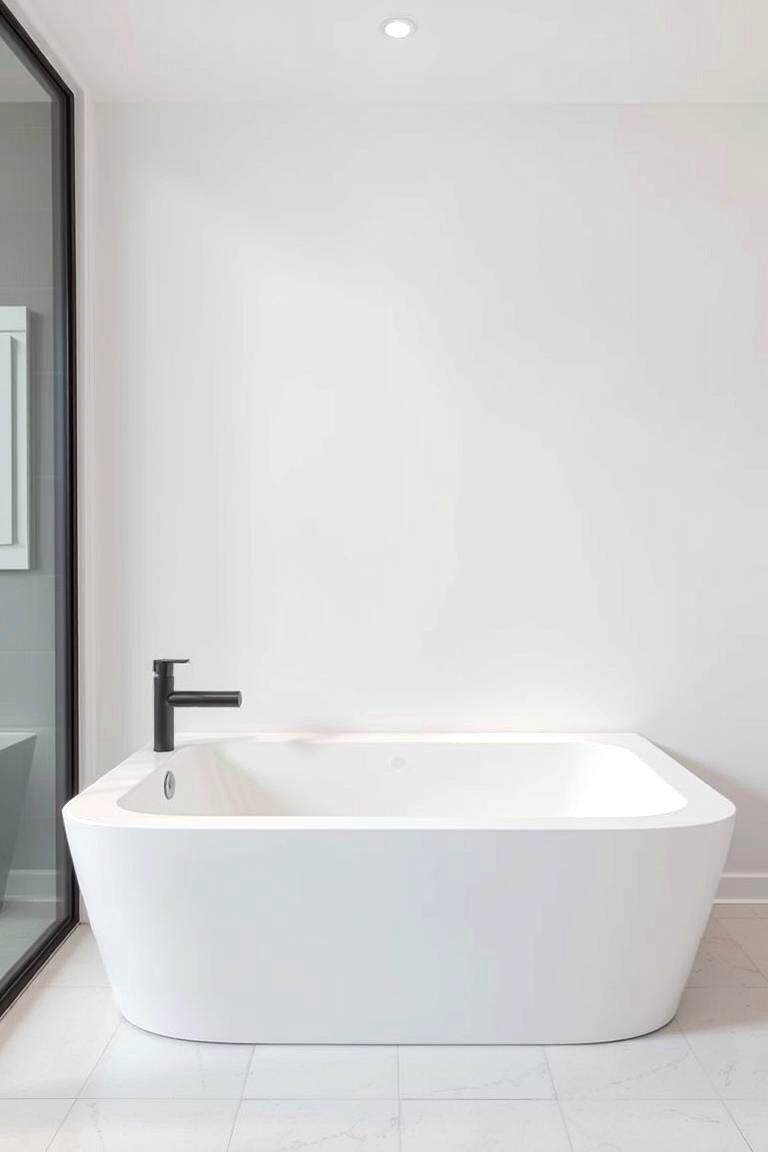 Minimalist Contemporary Drop In Tub - 24 Drop in Tub Ideas