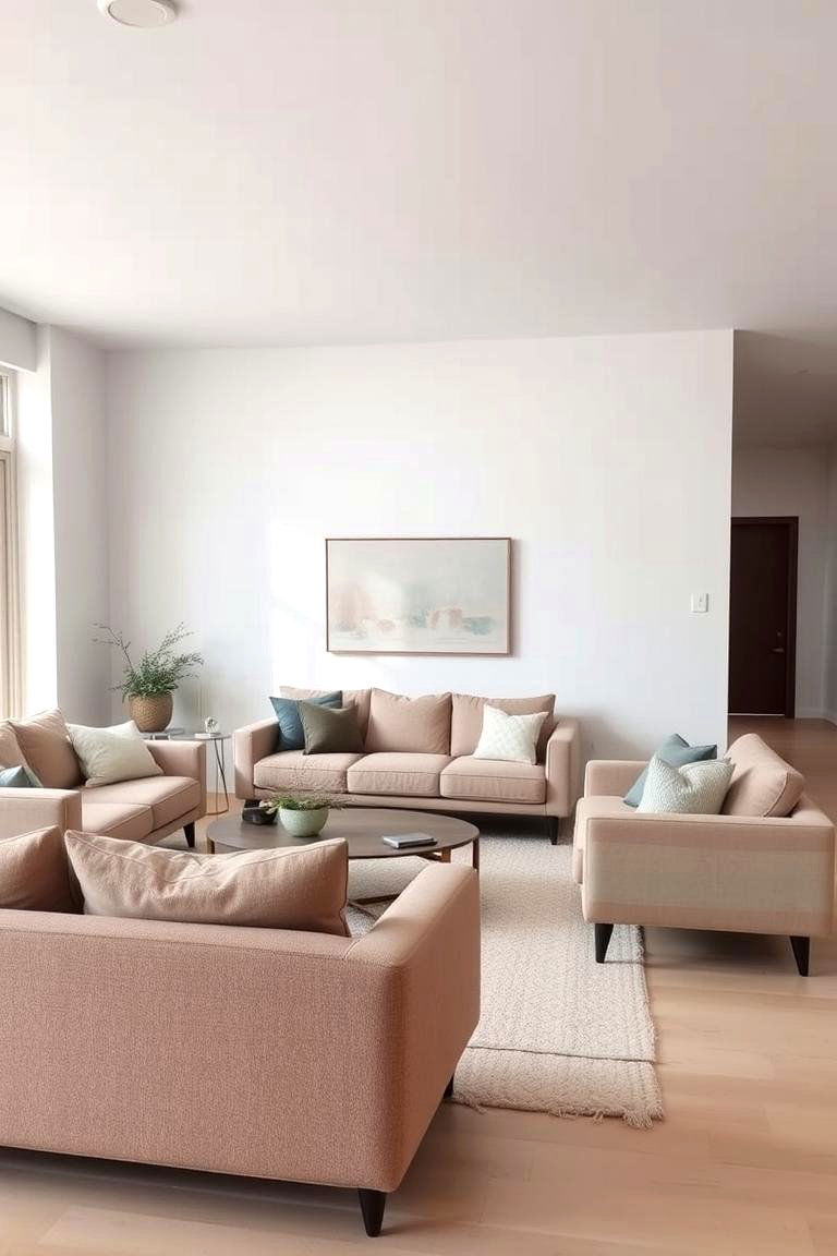 Minimalist Contrast - 24 Mismatched Sofas in Living Room Ideas