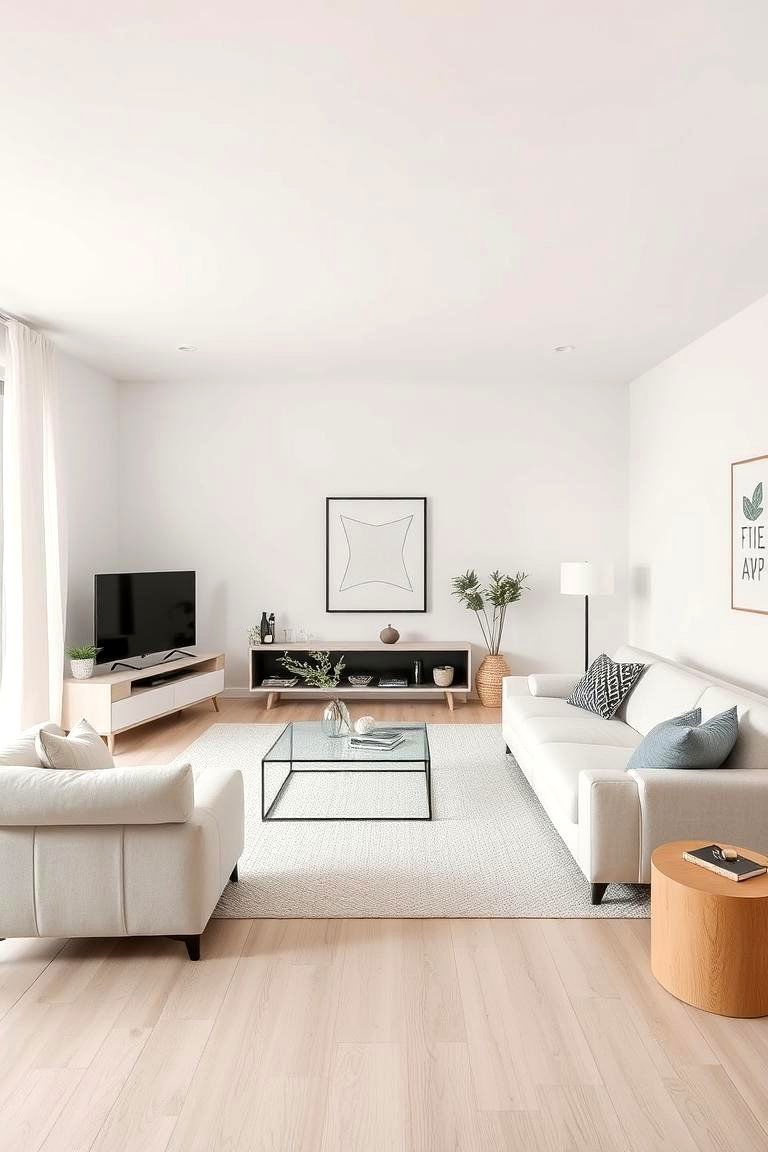 Minimalist Decor Approach - 24 Budget Apartment Living Room Ideas