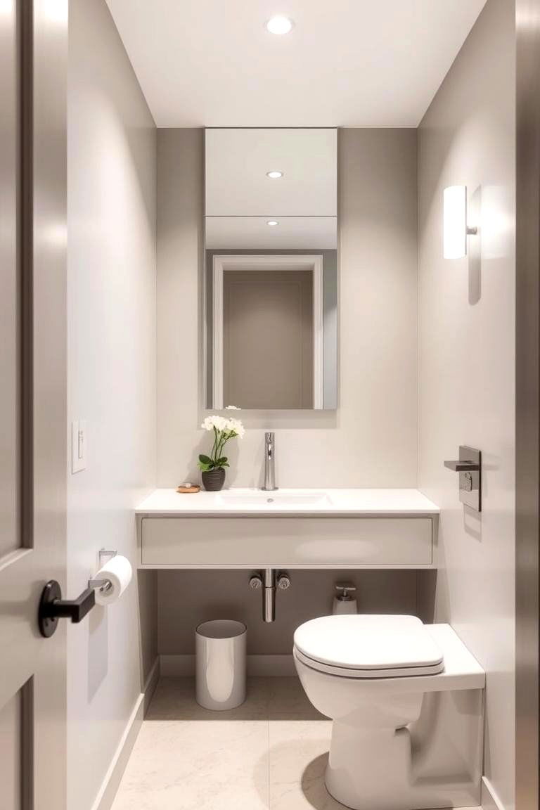 Minimalist Design - 24 Powder Room Ideas