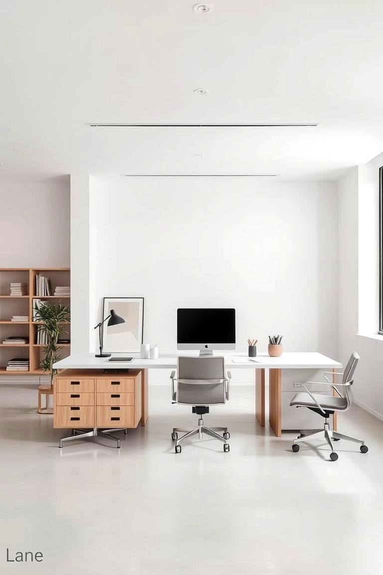 Minimalist Design Approach - 24 Small Office Ideas